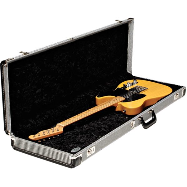 Fender Deluxe Strat & Tele Case (Black Tweed) Discount