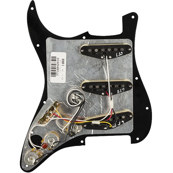 Fender Pre-Wired Strat 3-Ply Black Pickguard Tex-Mex Single-Coils on Sale