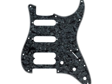 Fender 11-Hole Modern-Style H S S Ultra Series Stratocaster Pickguard Black Moto Supply