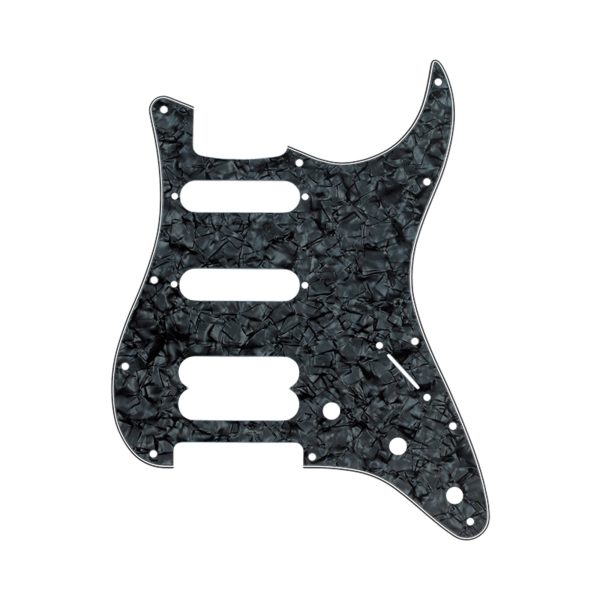 Fender 11-Hole Modern-Style H S S Ultra Series Stratocaster Pickguard Black Moto Supply