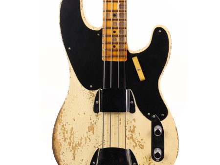 Fender Custom 1951 Precision Bass Relic Super Heavy Relic Aged Vintage White Discount