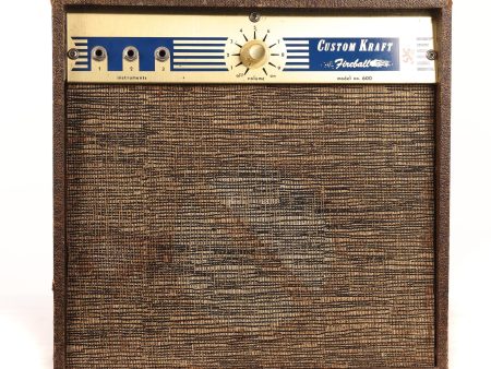 1960s Custom Kraft Fireball 600 Combo Amplifier For Sale