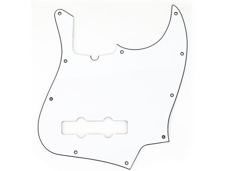 Fender 10-Hole Contemporary Jazz Bass Pickguard 3-Ply White Discount