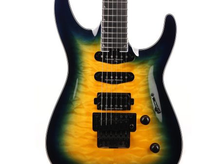 Jackson Pro Plus Series Soloist SLA3Q Amber Blue Burst Used Discount