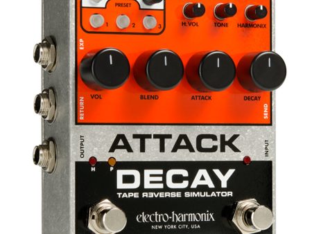 Electro-Harmonix Attack Decay Tape Reverse Simulator Pedal Fashion