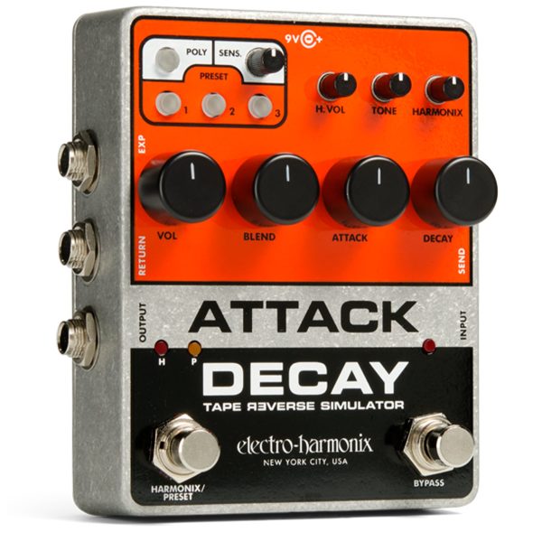 Electro-Harmonix Attack Decay Tape Reverse Simulator Pedal Fashion