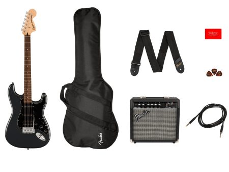 Squier Affinity Series Stratocaster HSS Pack Charcoal Frost Metallic Sale